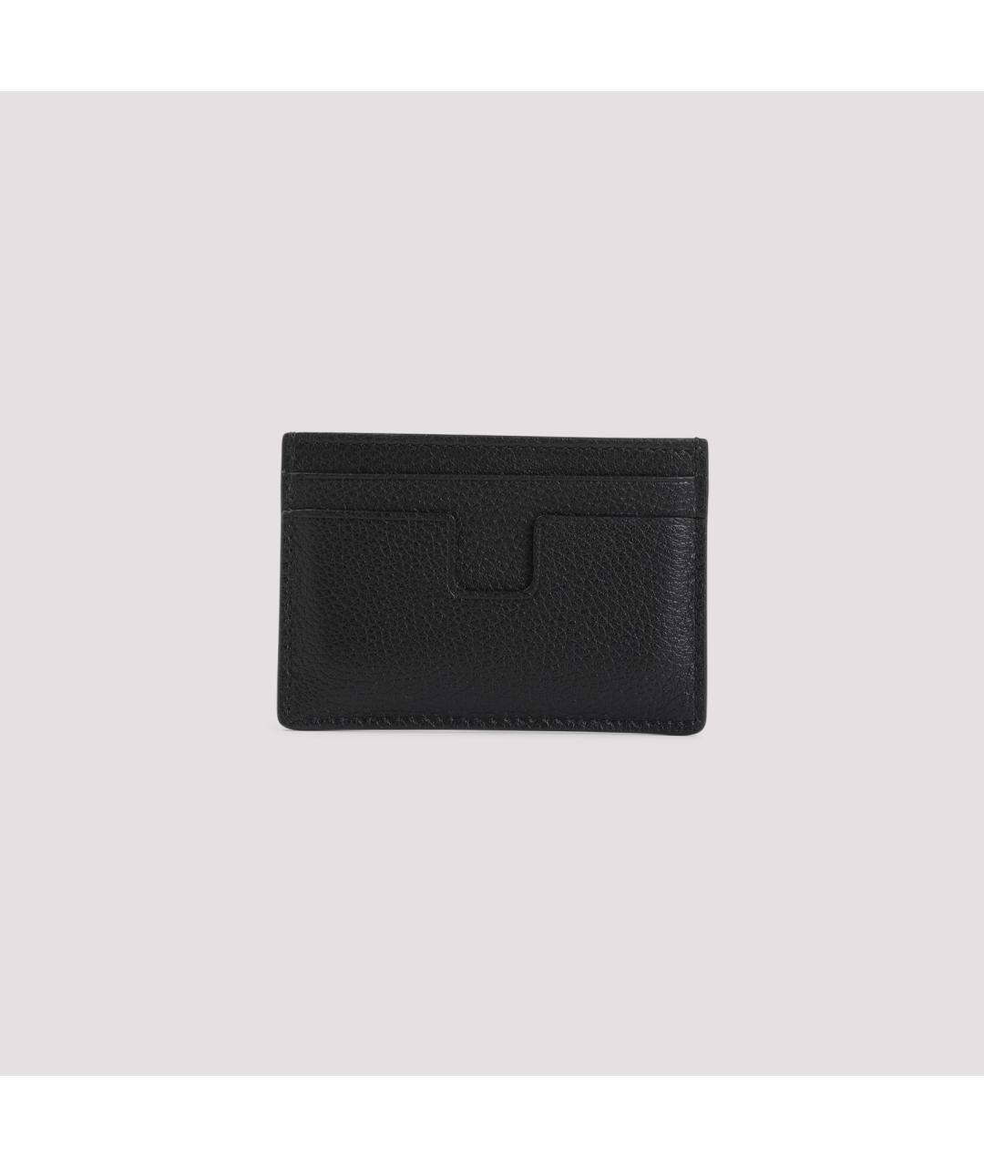 TOM FORD Черный кожаный кошелек, фото 3