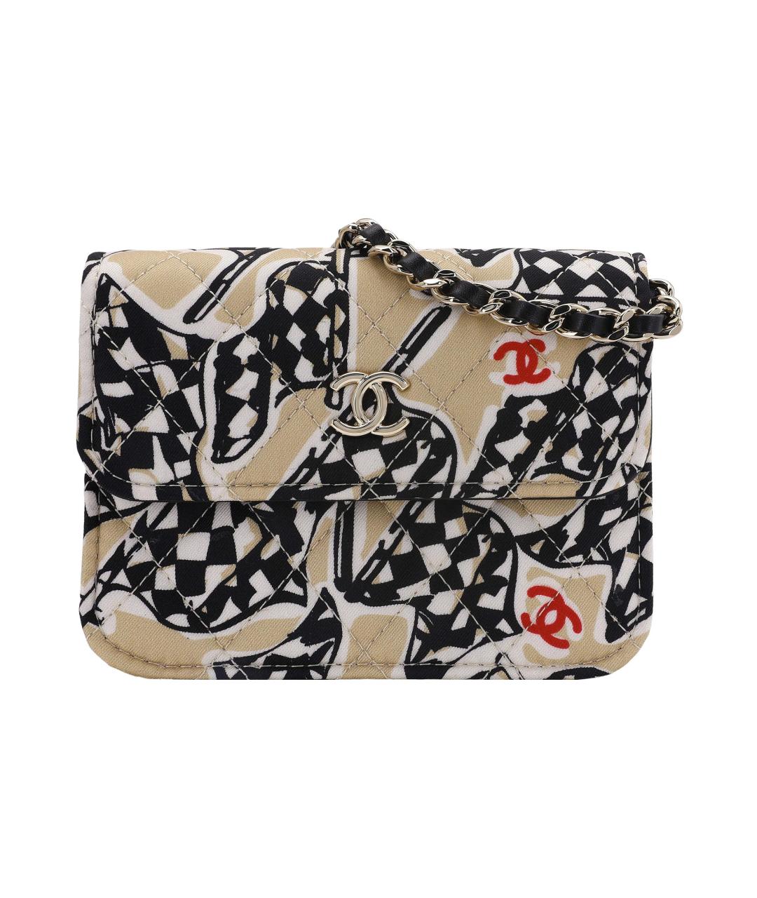 CHANEL Черная хлопковая сумка через плечо, фото 1