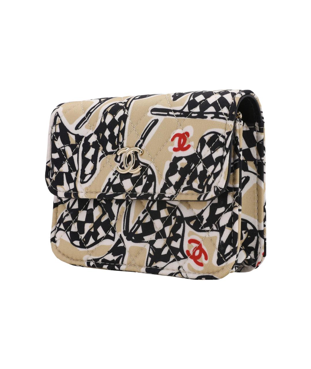 CHANEL Черная хлопковая сумка через плечо, фото 2