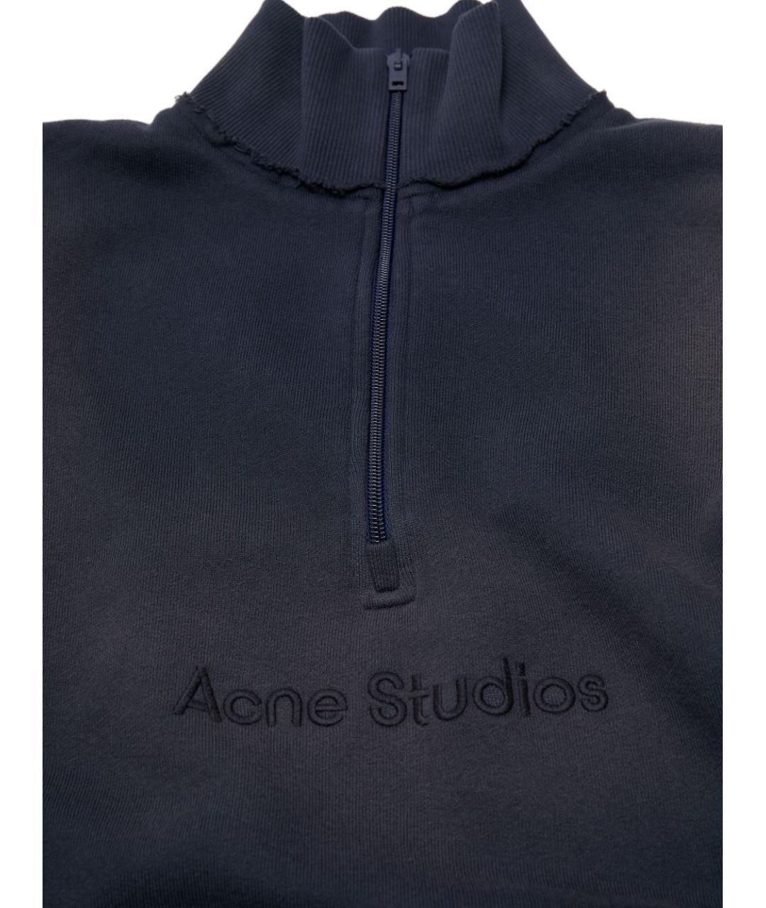 ACNE STUDIOS Синий хлопковый джемпер / свитер, фото 5