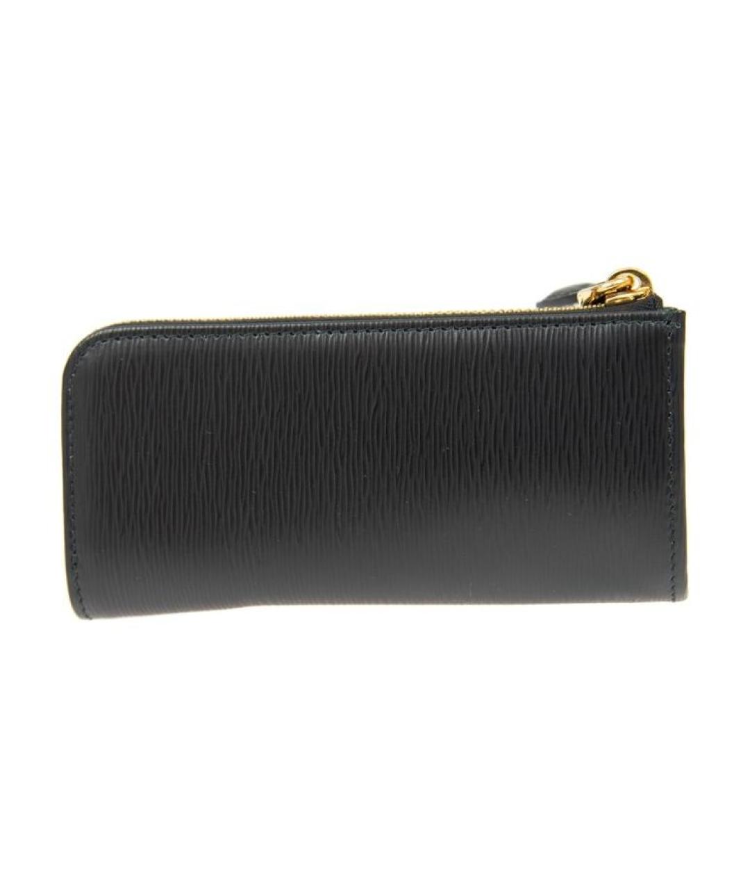 PRADA Черный кожаный кошелек, фото 3