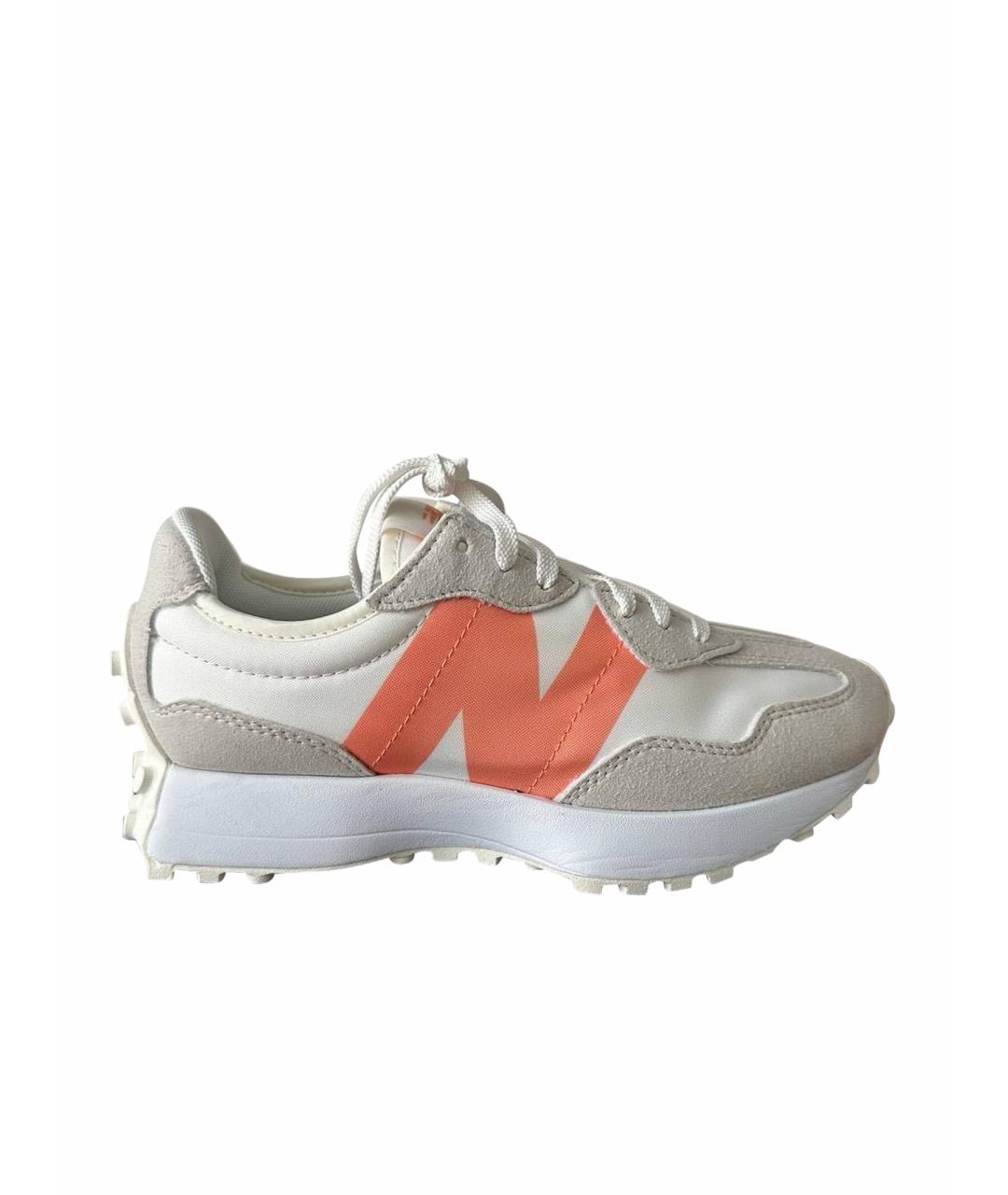 NEW BALANCE Бежевые синтетические кроссовки, фото 1