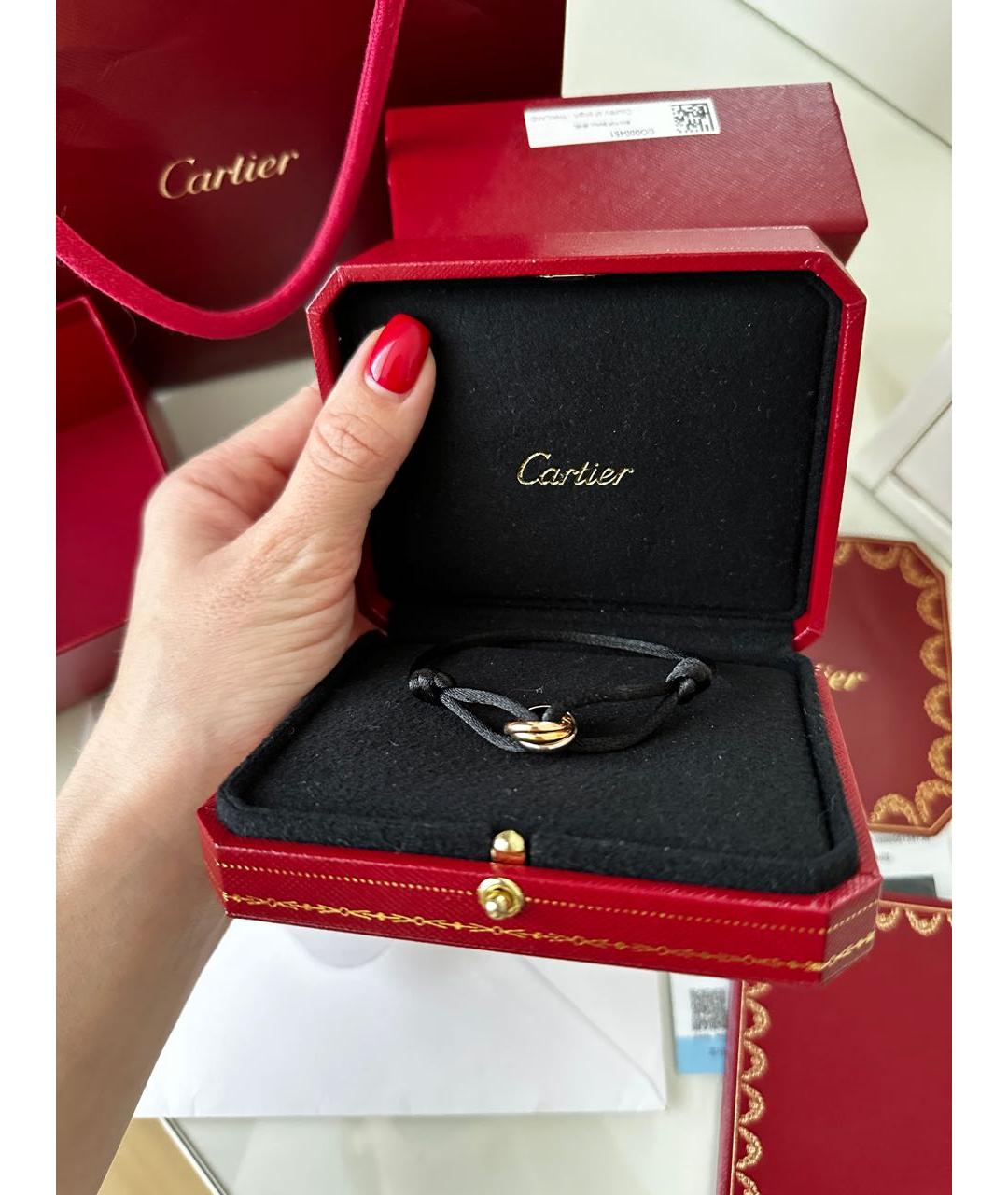 CARTIER Черный браслет из розового золота, фото 8