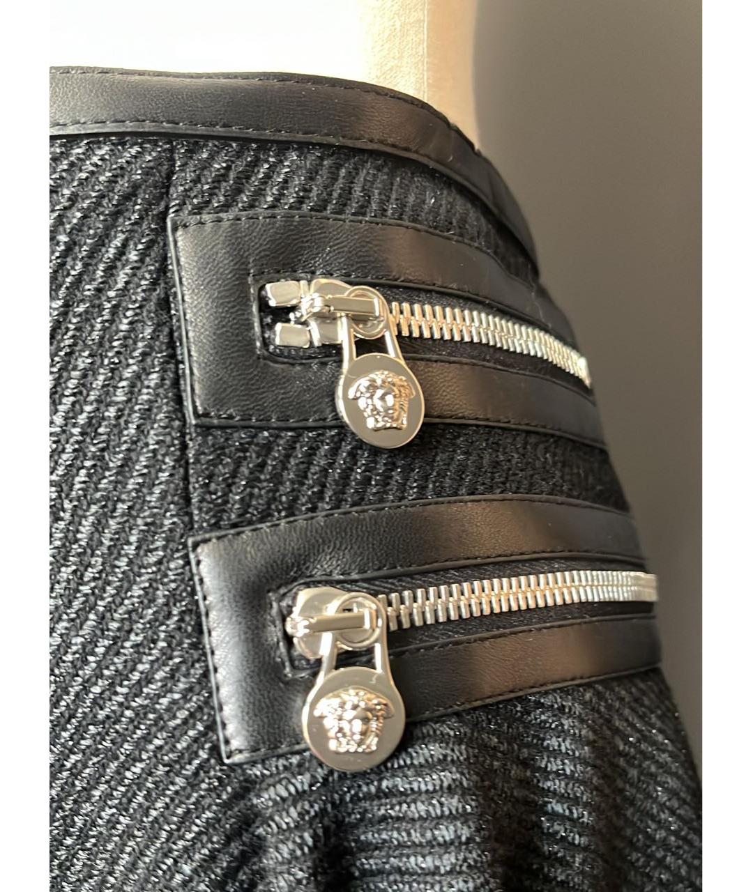 VERSACE Черная юбка миди, фото 2