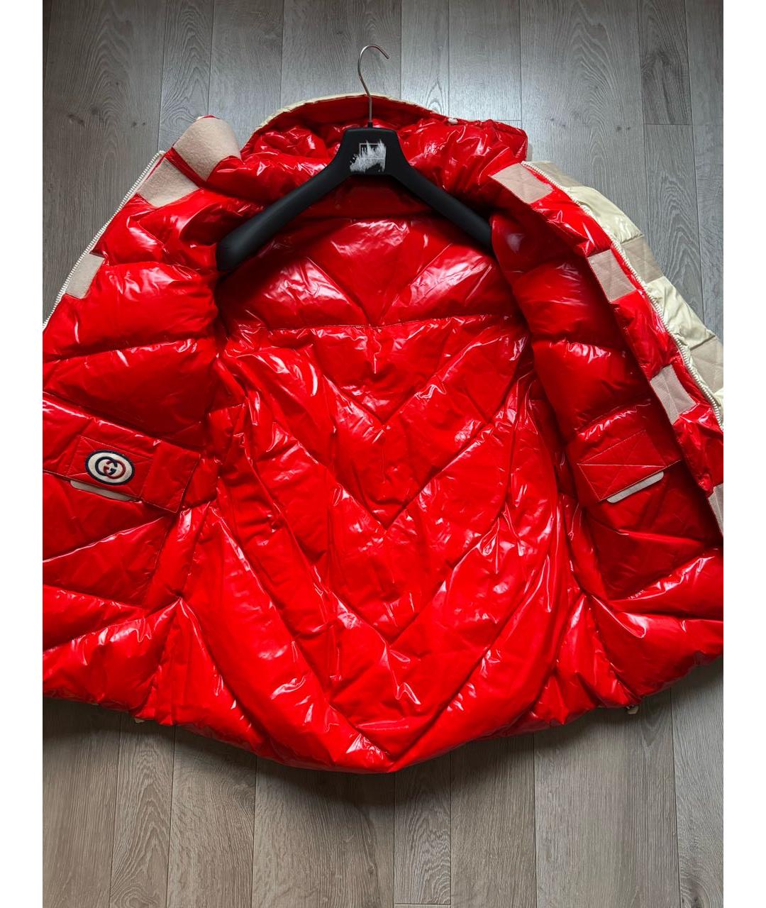 GUCCI Бежевый пуховик, фото 7