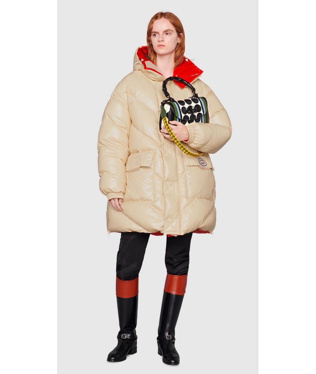 GUCCI Бежевый пуховик, фото 8