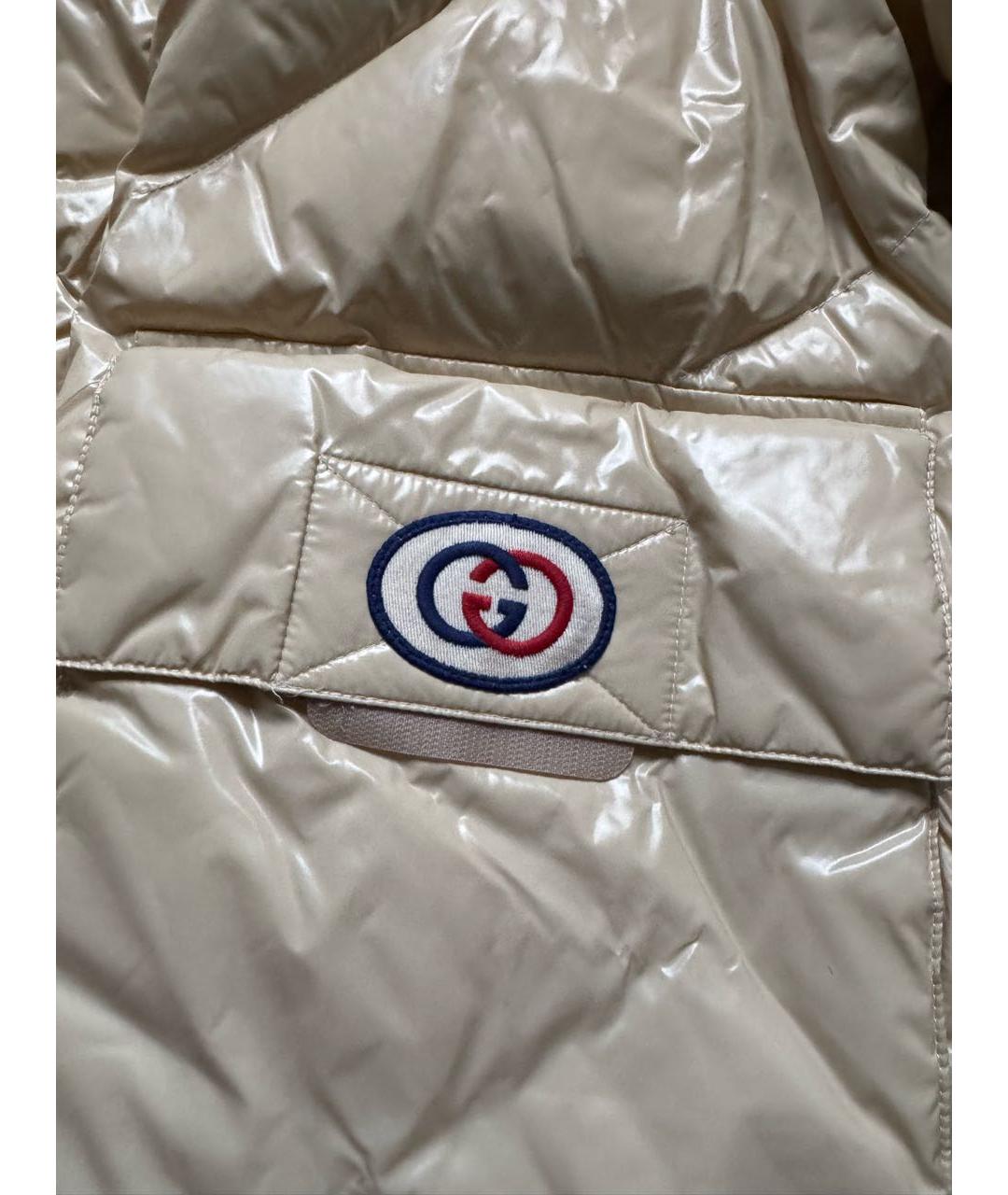 GUCCI Бежевый пуховик, фото 5