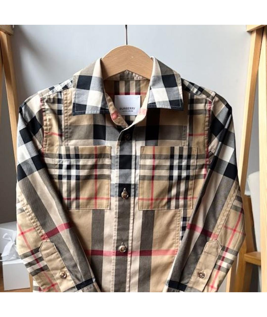 BURBERRY Хлопковая детская рубашка, фото 3