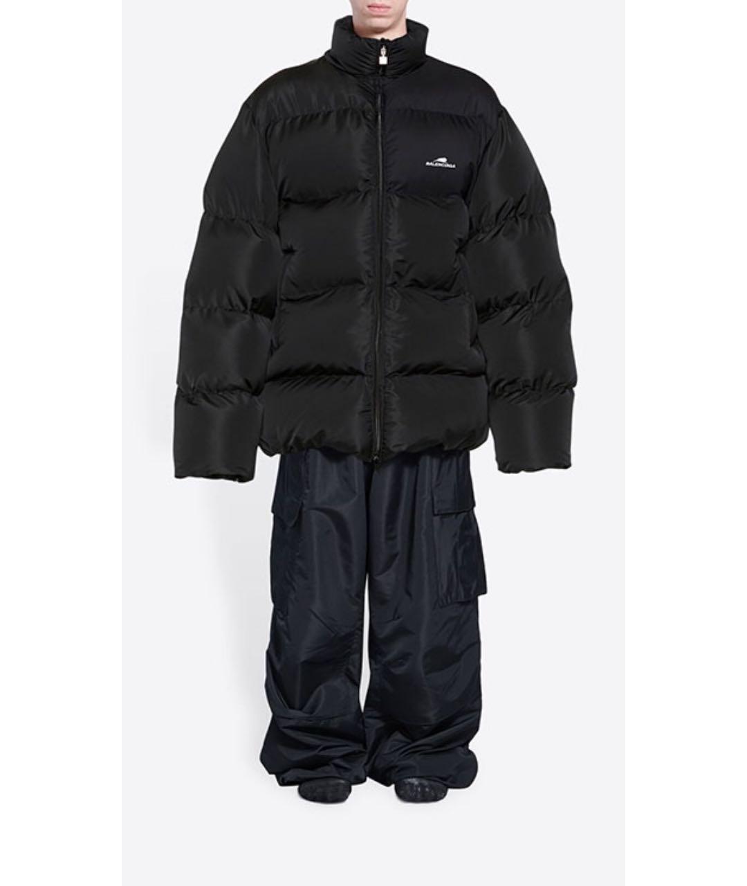 BALENCIAGA Черный пуховик, фото 7