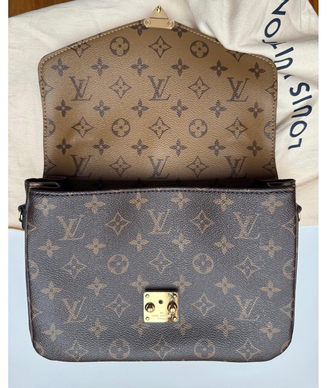 LOUIS VUITTON Коричневая сумка через плечо, фото 8