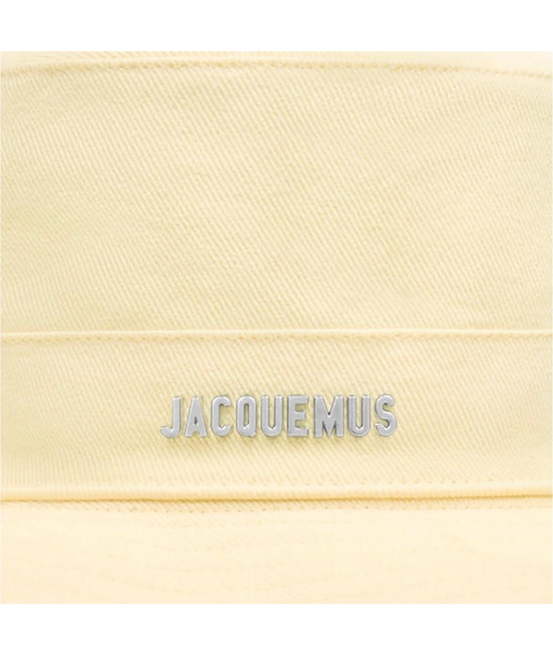 JACQUEMUS Желтая хлопковая шляпа, фото 4