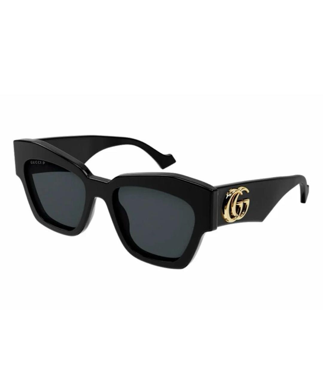 GUCCI Черные пластиковые солнцезащитные очки, фото 2
