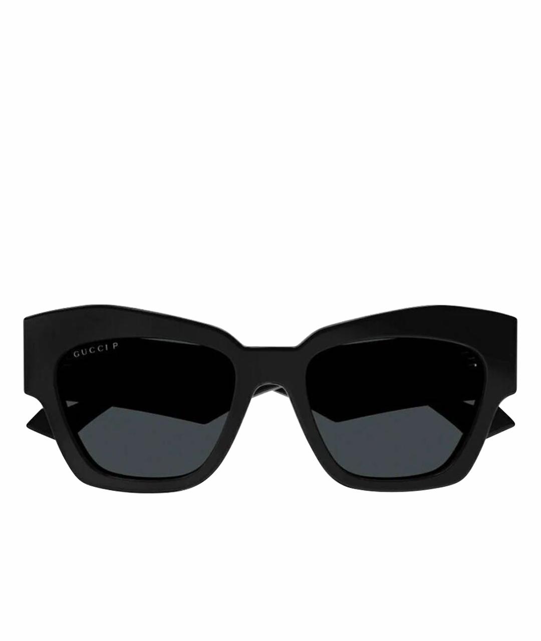 GUCCI Черные пластиковые солнцезащитные очки, фото 1