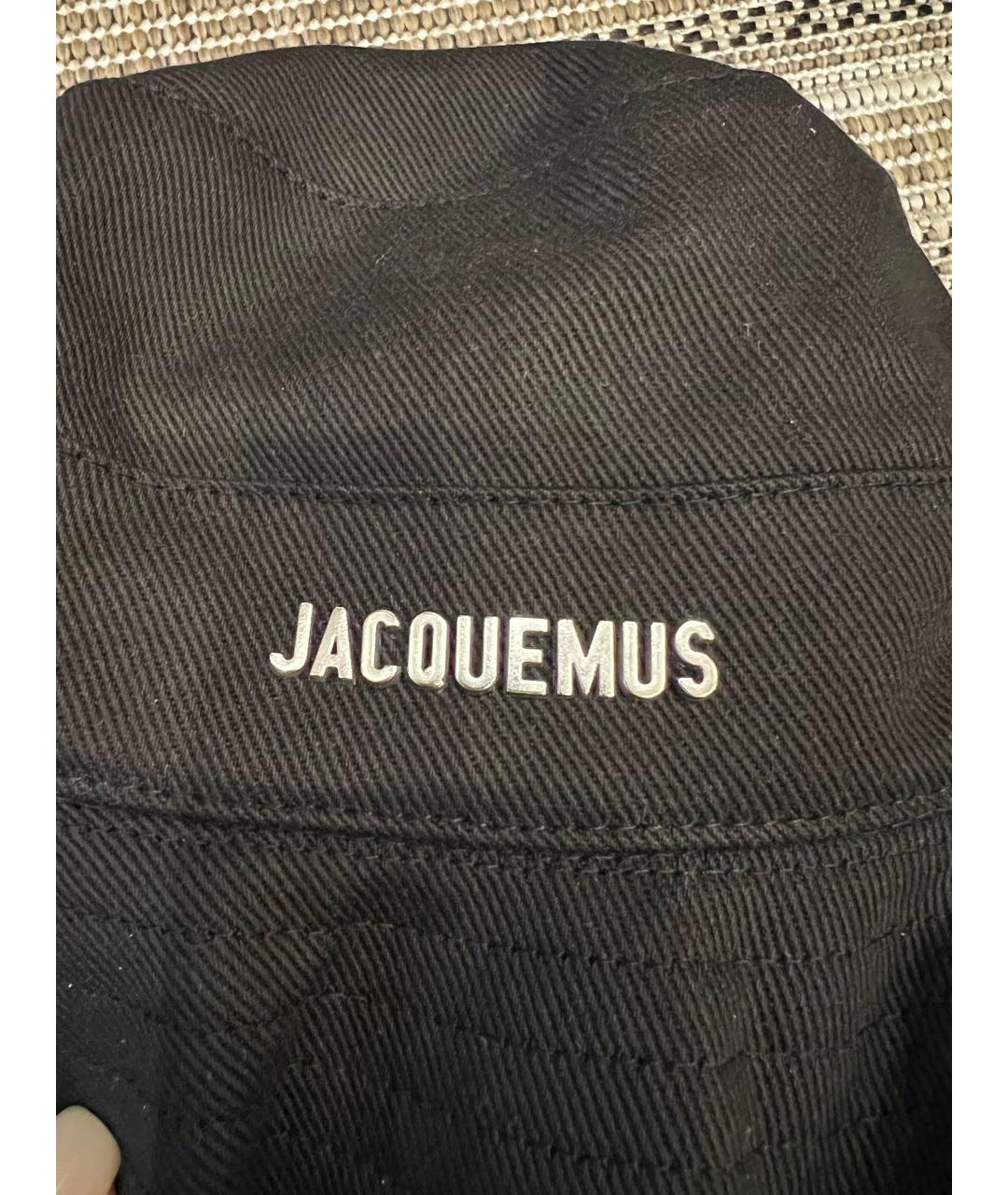 JACQUEMUS Черная хлопковая панама, фото 3