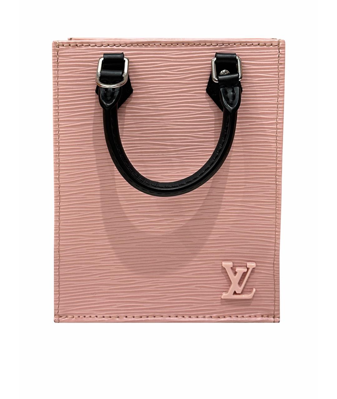 LOUIS VUITTON Розовая кожаная сумка через плечо, фото 1