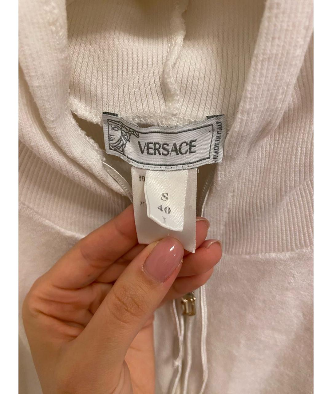 VERSACE Белая хлопковая жилетка, фото 3