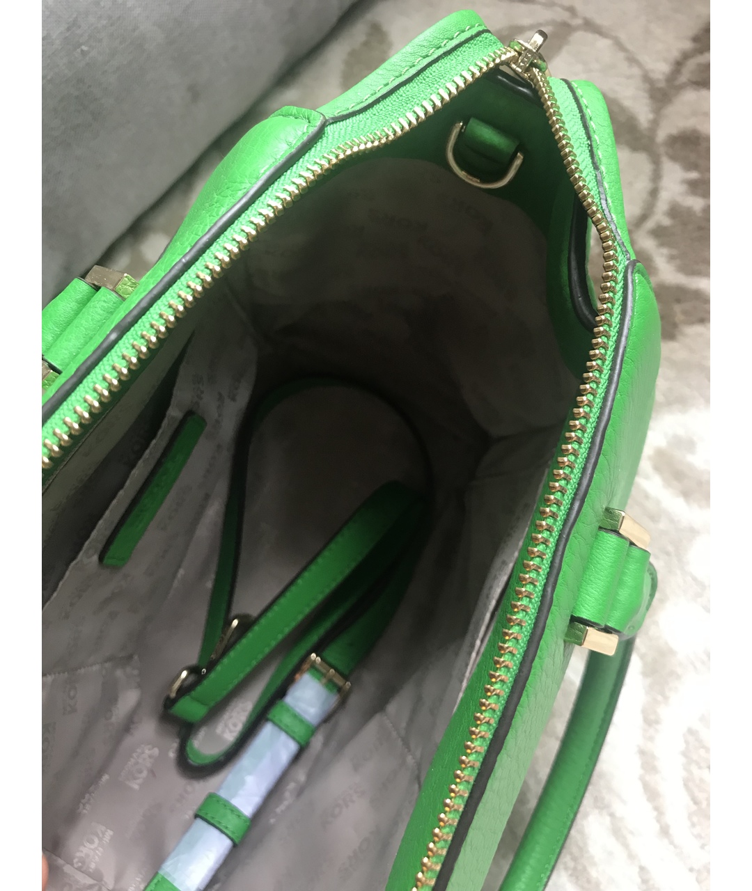 MICHAEL KORS Зеленая сумка тоут, фото 4