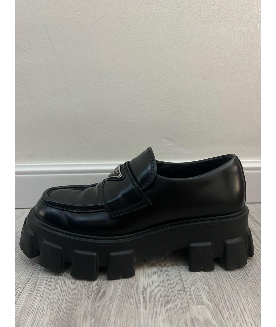 PRADA Черные кожаные лоферы, фото 7