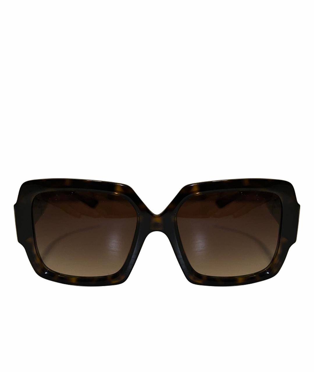 PRADA Черные пластиковые солнцезащитные очки, фото 1