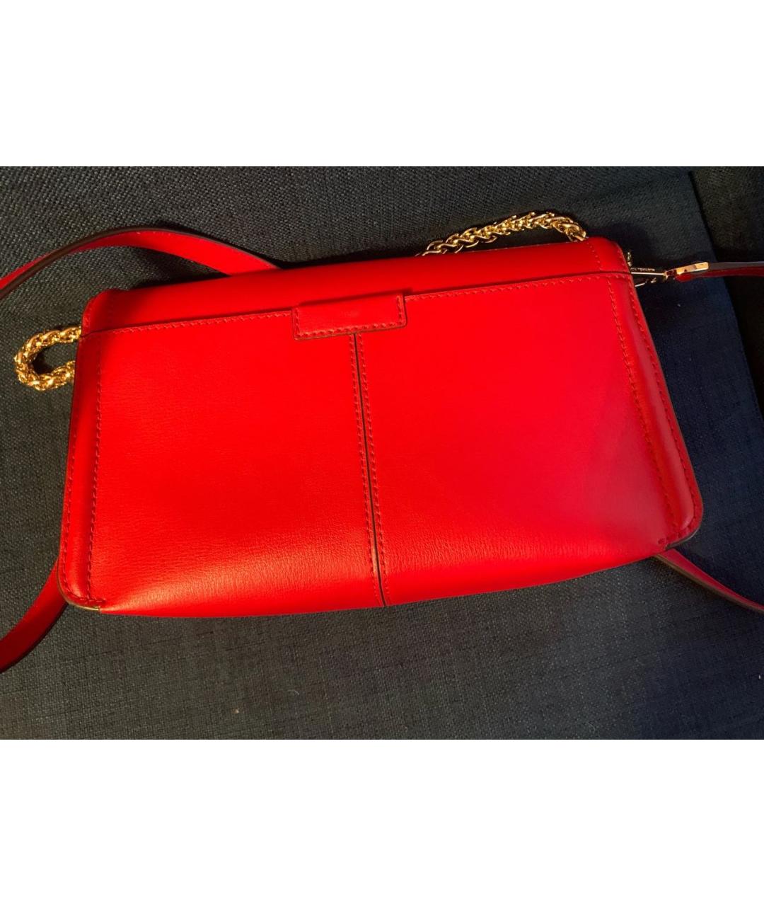 MICHAEL KORS Красная кожаная сумка через плечо, фото 2
