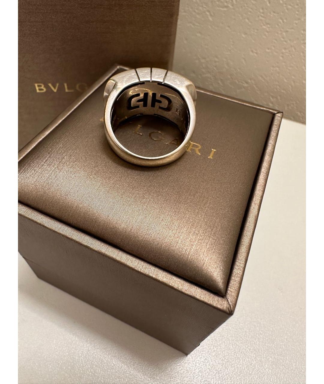 BVLGARI Белое кольцо из белого золота, фото 4