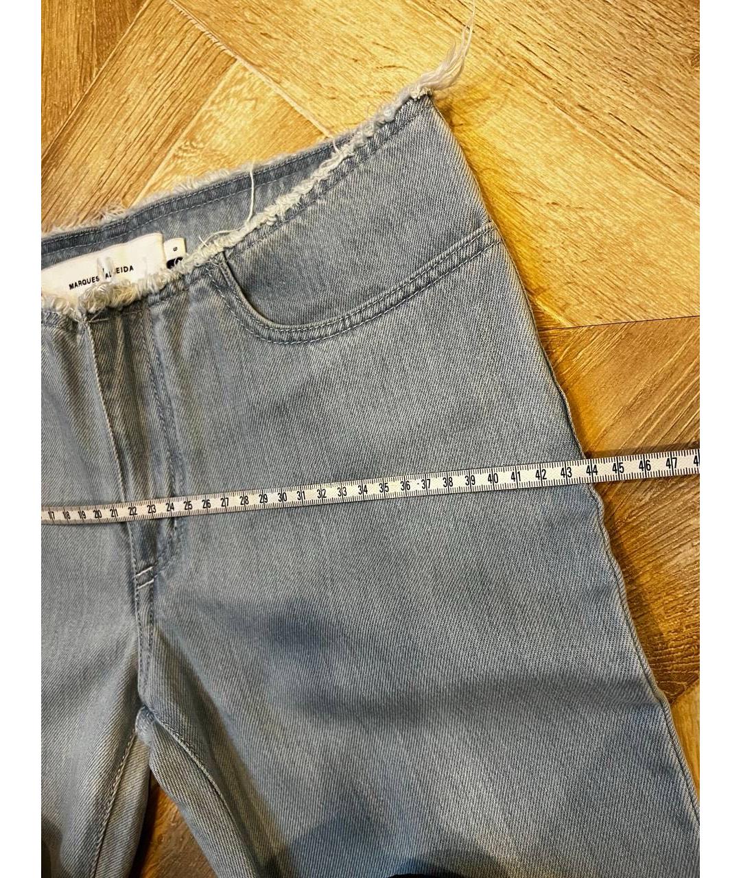 MARQUES' ALMEIDA Голубые хлопковые джинсы клеш, фото 6