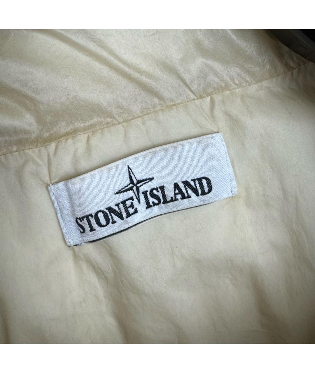 STONE ISLAND Бежевая синтетическая куртка, фото 6