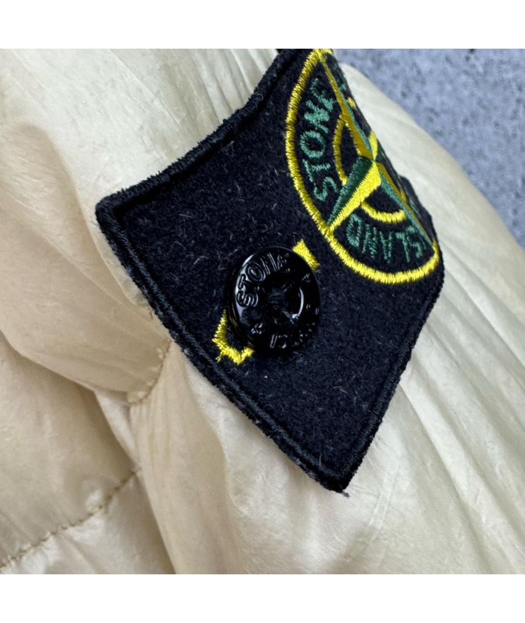 STONE ISLAND Бежевая синтетическая куртка, фото 5