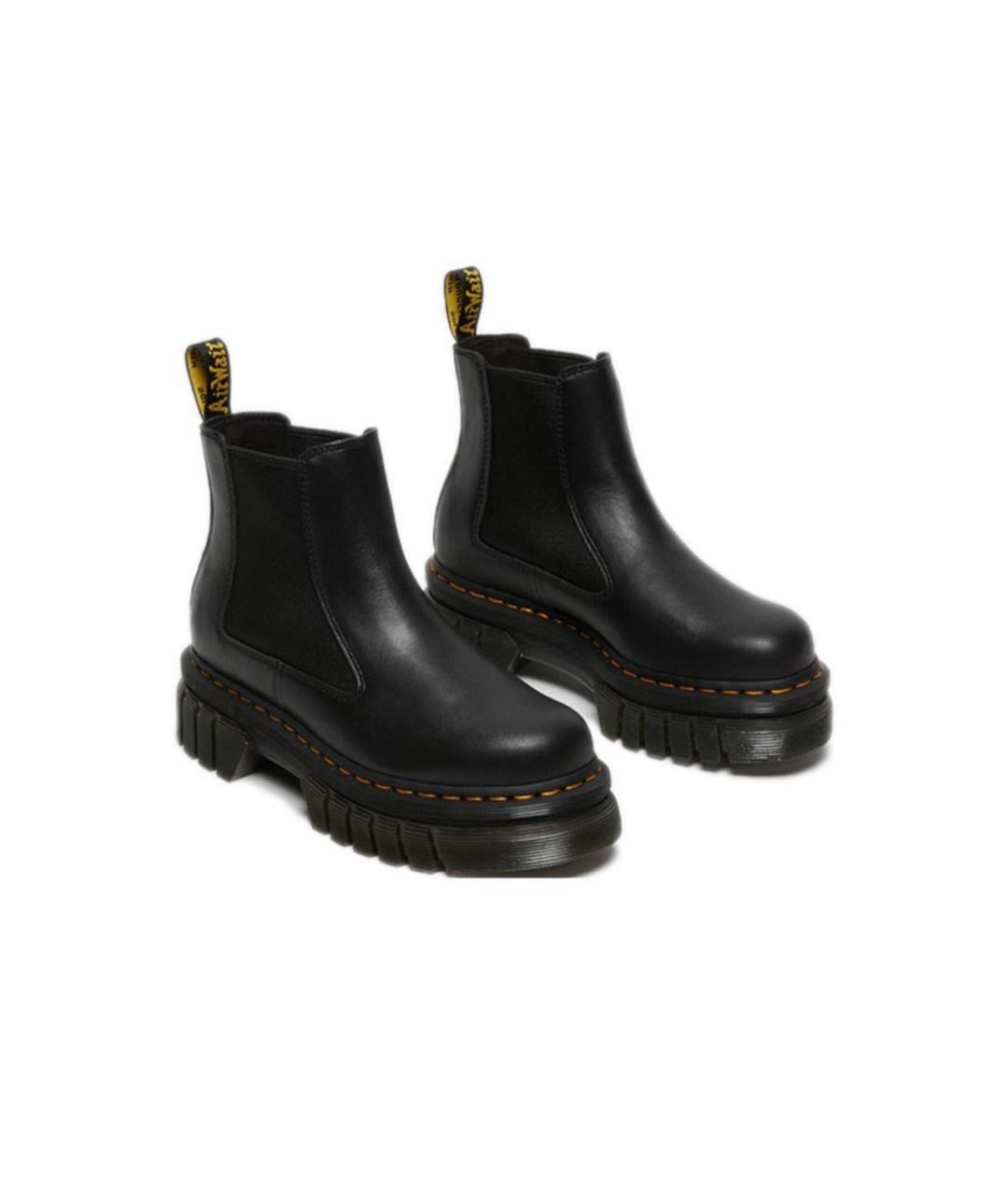 DR. MARTENS Черные кожаные ботинки, фото 2