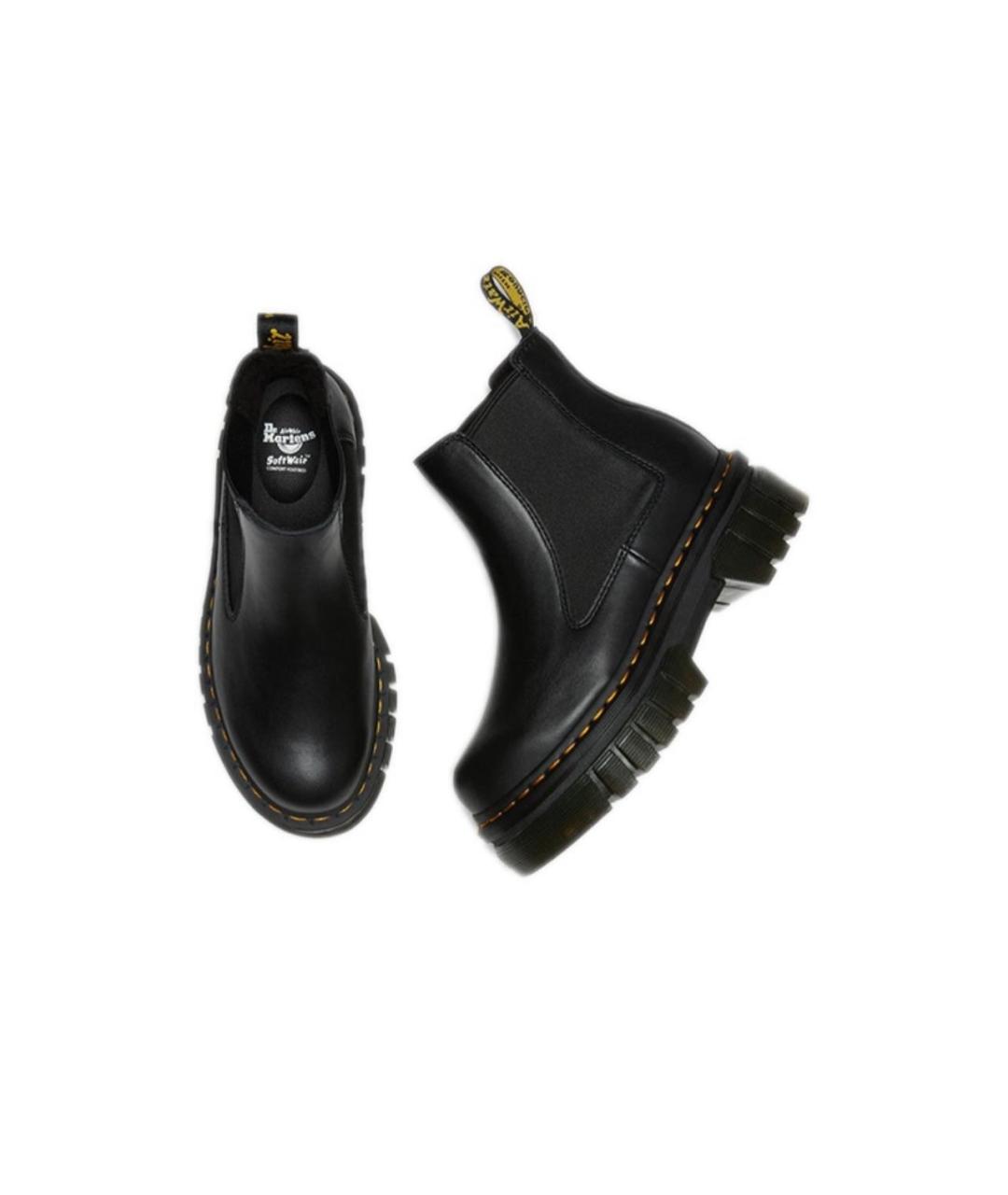 DR. MARTENS Черные кожаные ботинки, фото 3