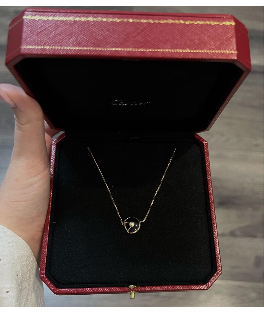 CARTIER Черный браслет из желтого золота, фото 4
