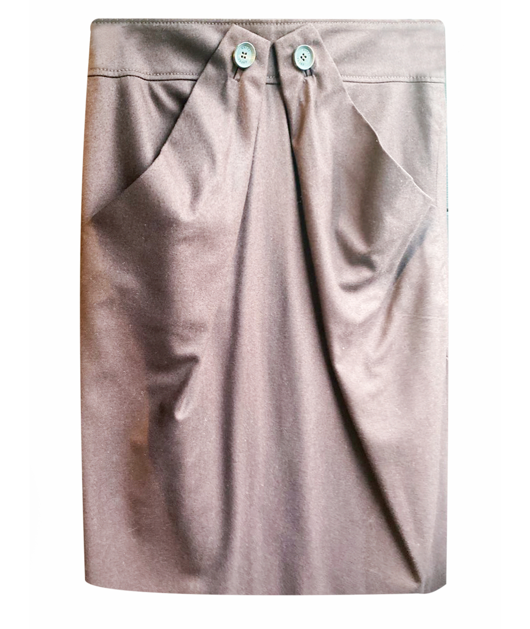 GUCCI Бордовая шерстяная юбка миди, фото 1