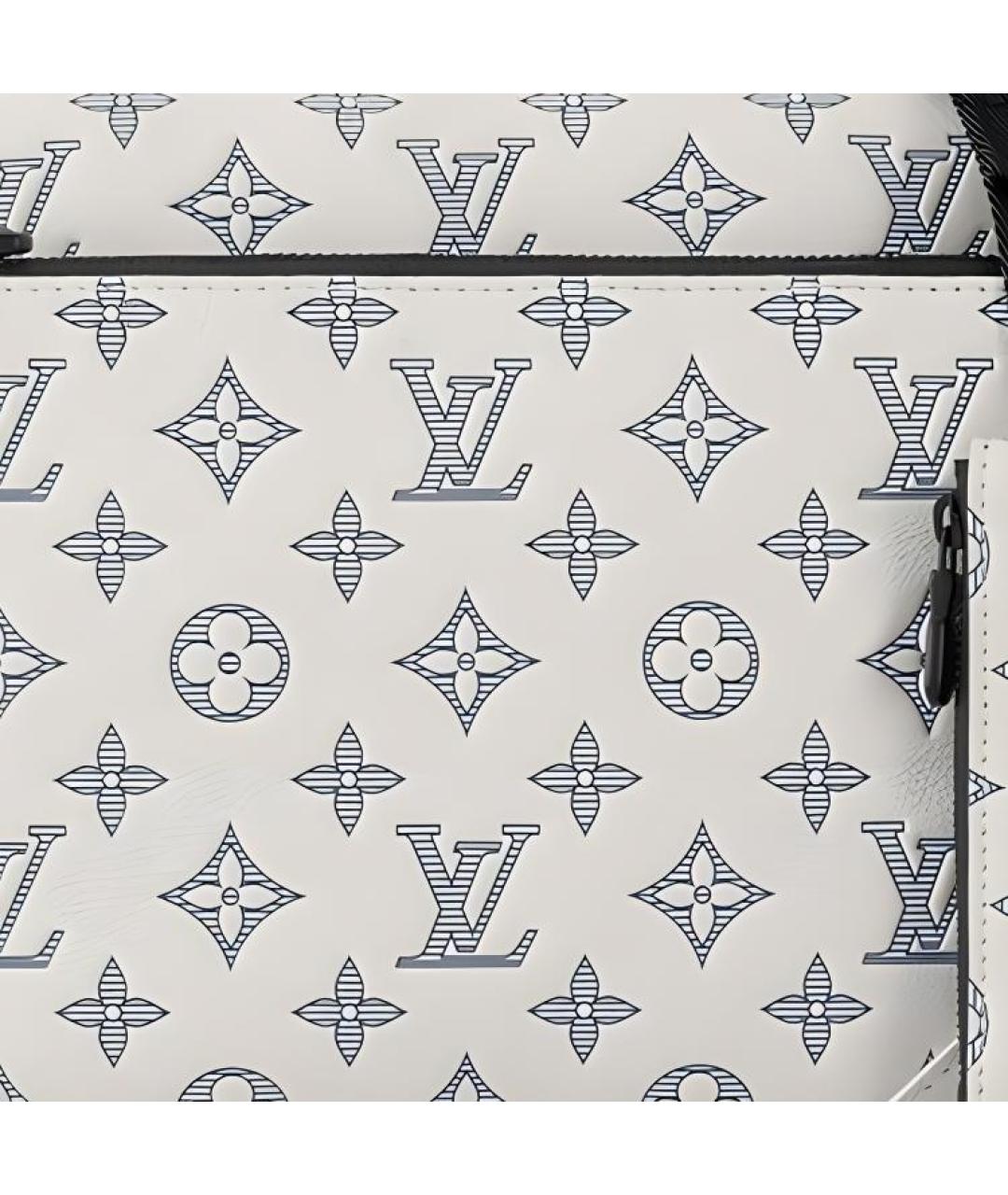 LOUIS VUITTON Белая кожаная сумка на плечо, фото 3