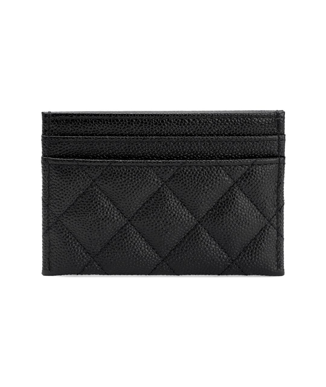 CHANEL Черный кожаный кардхолдер, фото 4