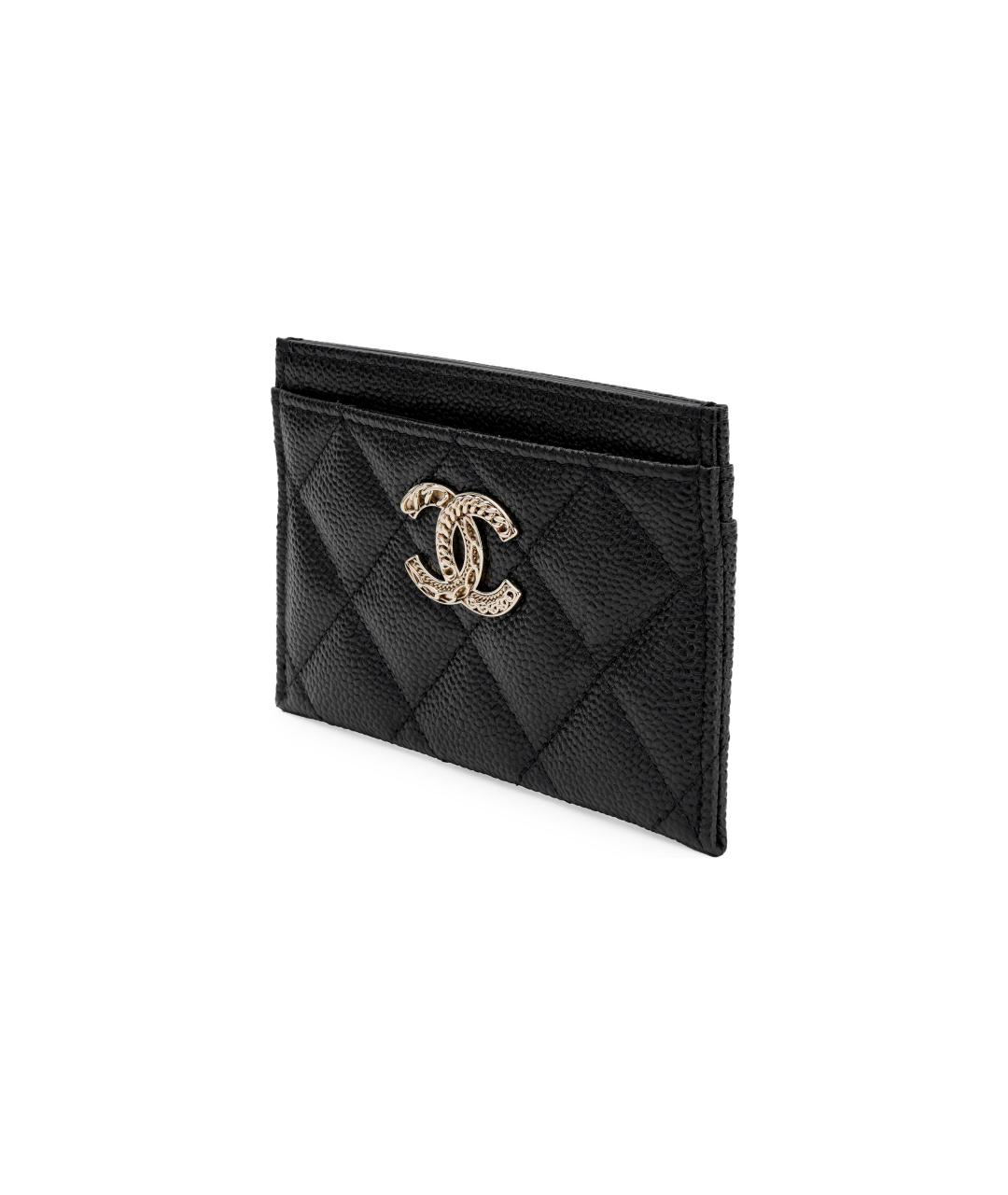 CHANEL Черный кожаный кардхолдер, фото 3