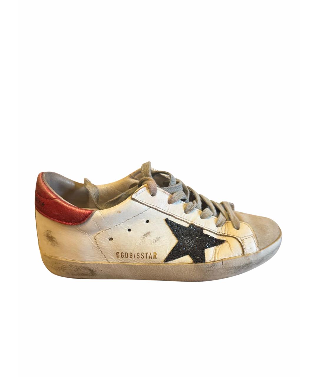 GOLDEN GOOSE DELUXE BRAND Белые замшевые кеды, фото 1