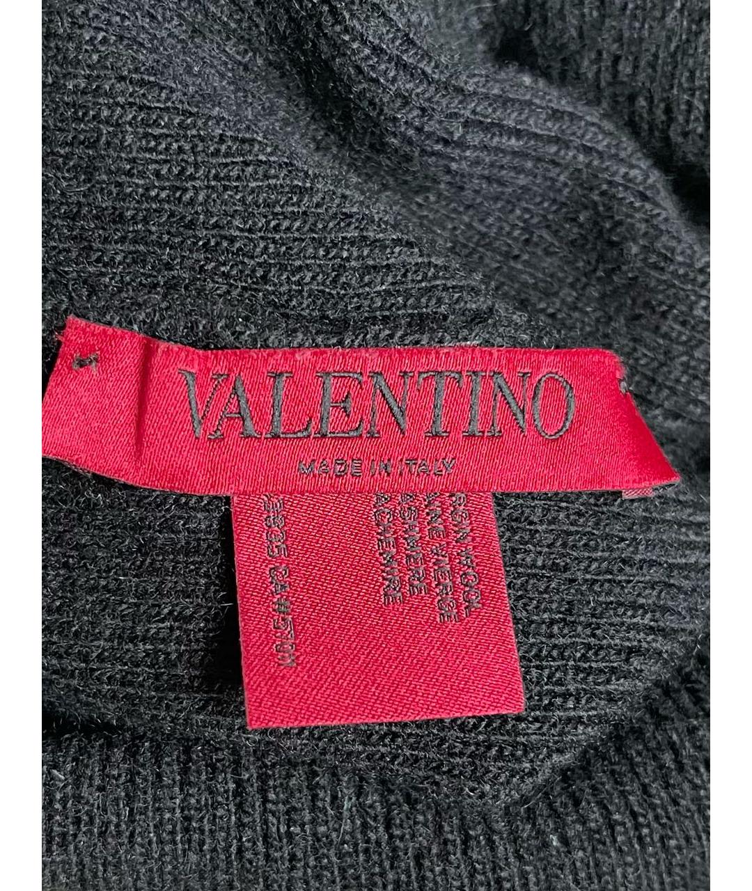 VALENTINO Черная шерстяная шапка, фото 5