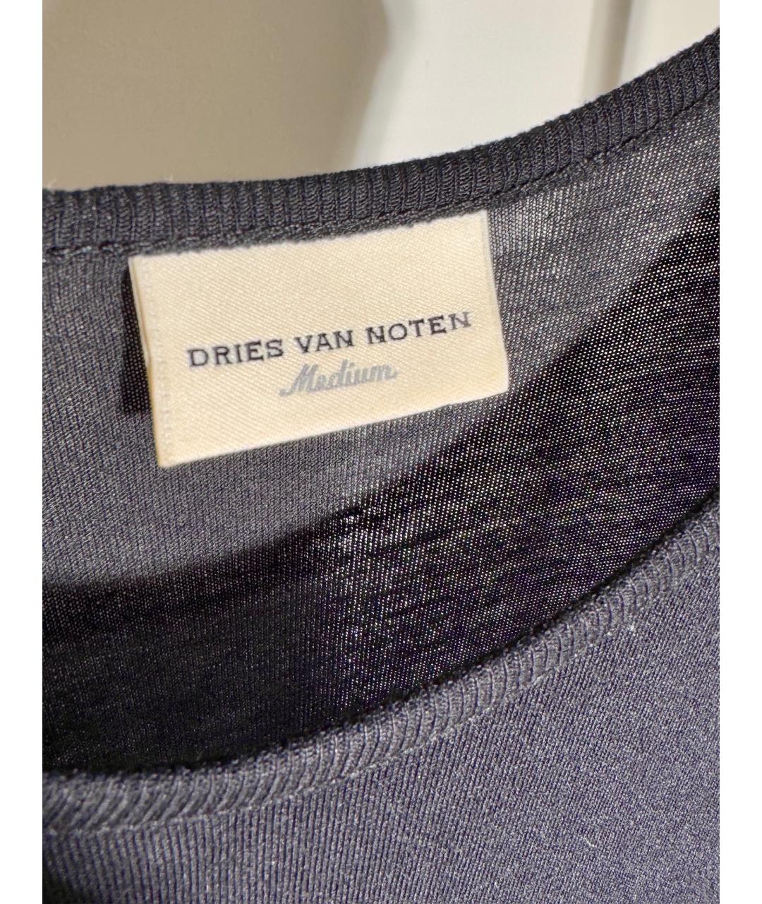 DRIES VAN NOTEN Черная майка, фото 3