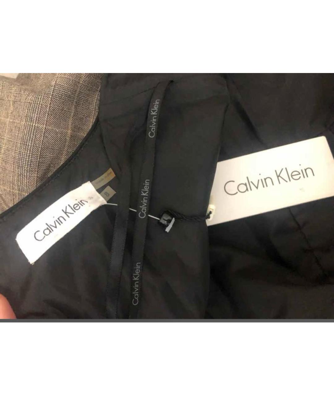 CALVIN KLEIN Антрацитовое повседневное платье, фото 6