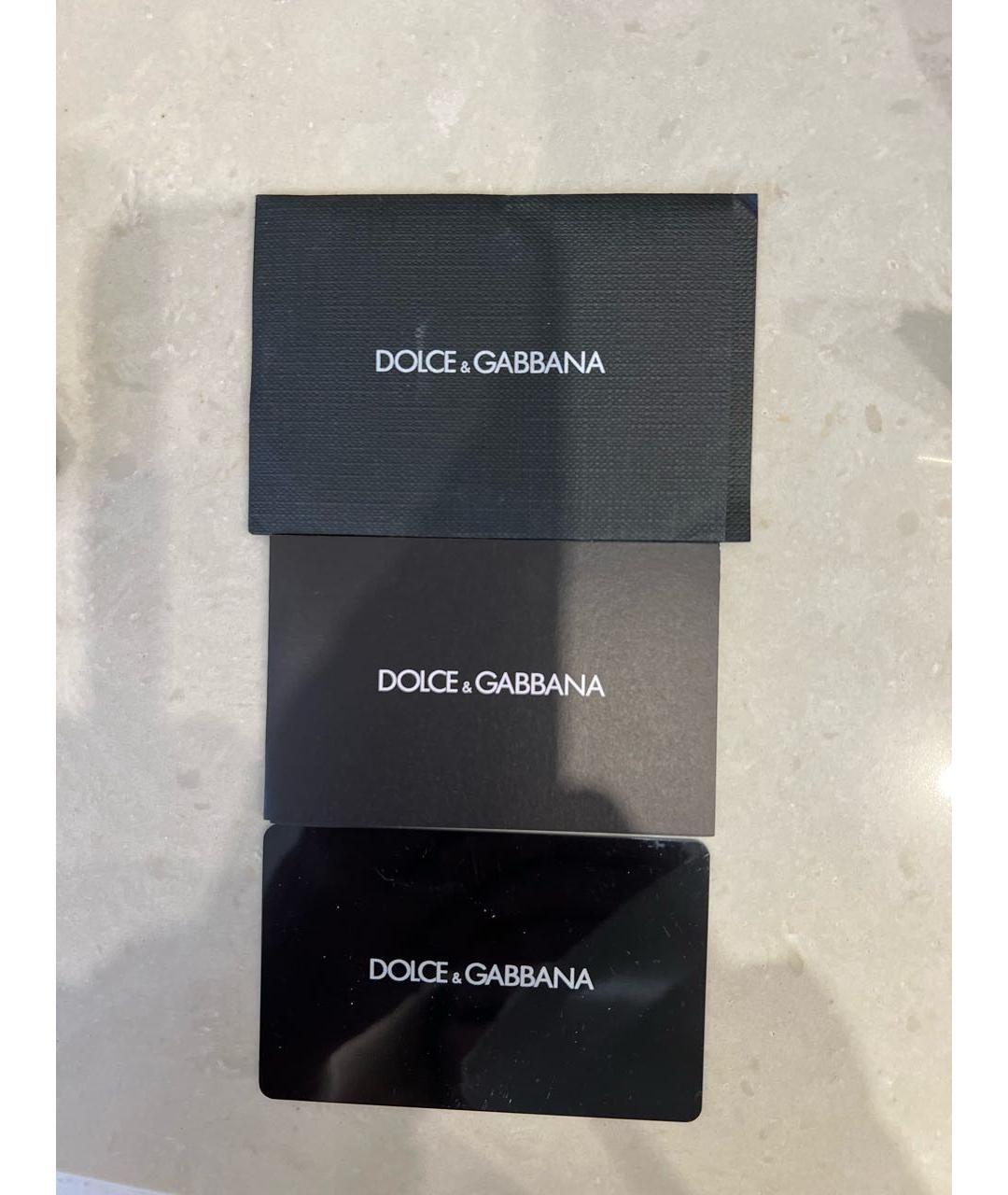 DOLCE&GABBANA Черный кожаный ремень, фото 5