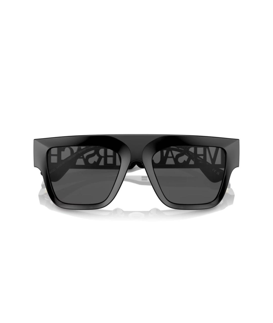 VERSACE Черные пластиковые солнцезащитные очки, фото 9