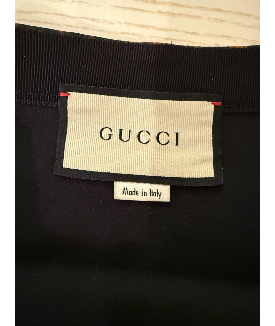 GUCCI Коричневая юбка миди, фото 3