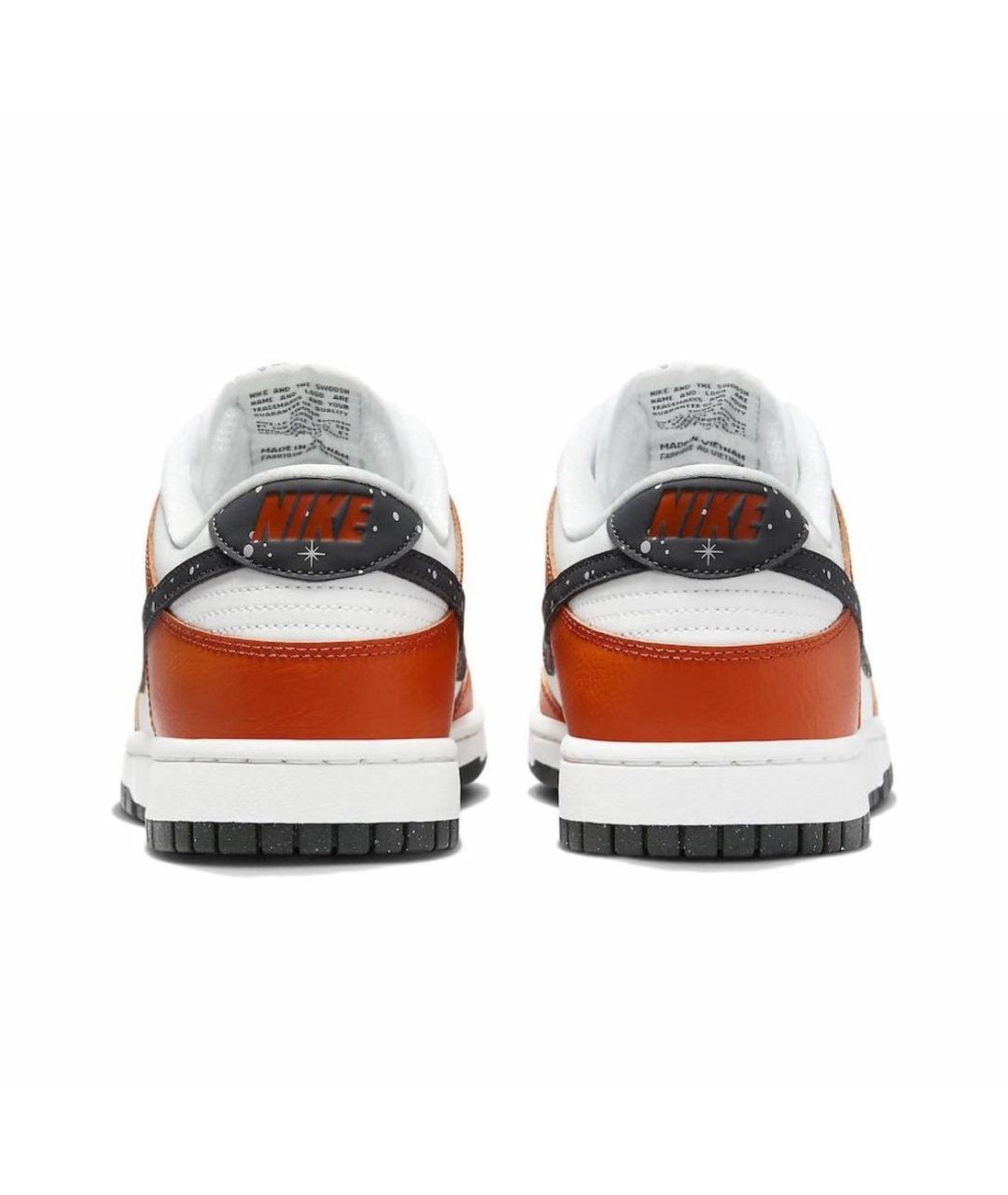 NIKE Оранжевое кожаные низкие кроссовки / кеды, фото 4