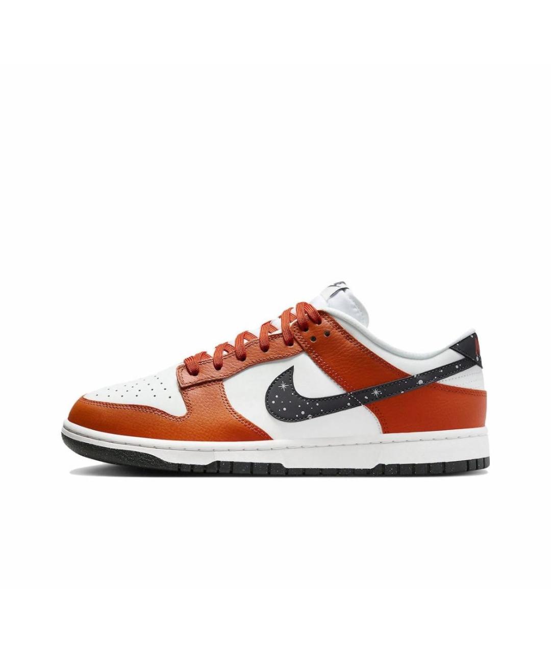NIKE Оранжевое кожаные низкие кроссовки / кеды, фото 6