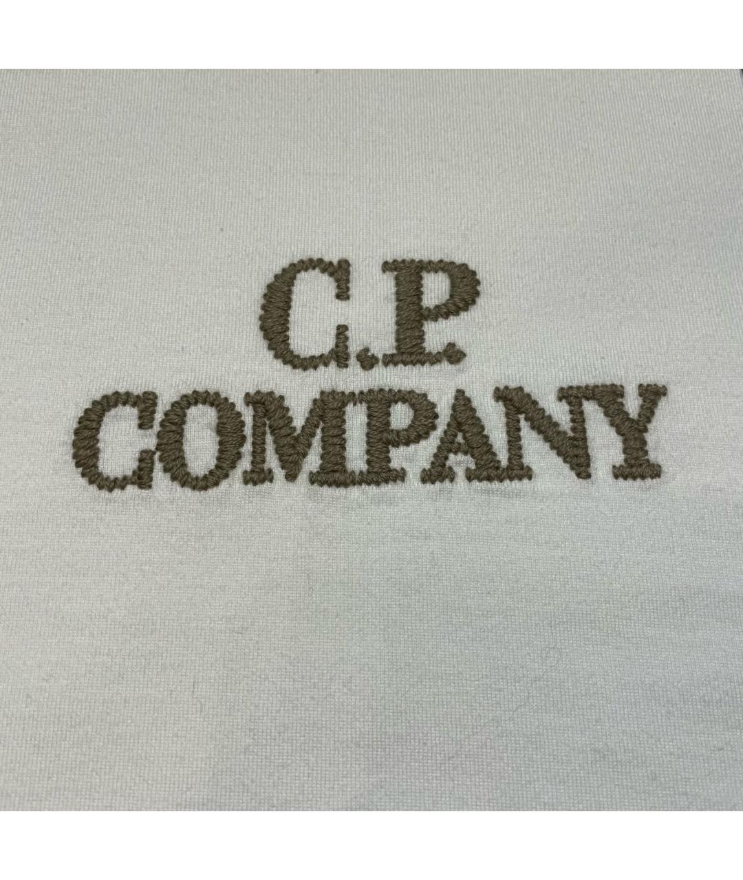 CP COMPANY Белая хлопковая футболка, фото 4