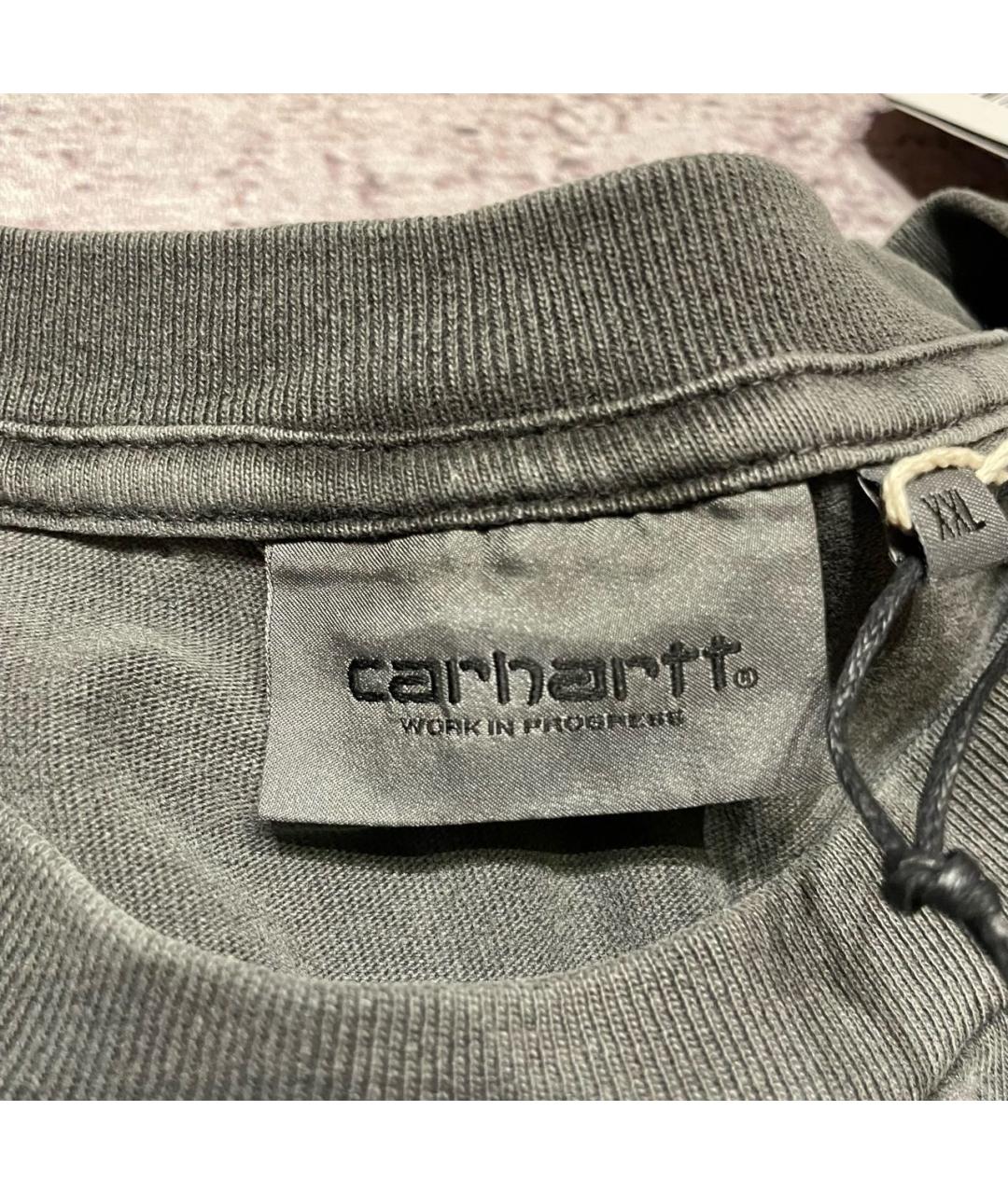 CARHARTT Серая хлопковая футболка, фото 6