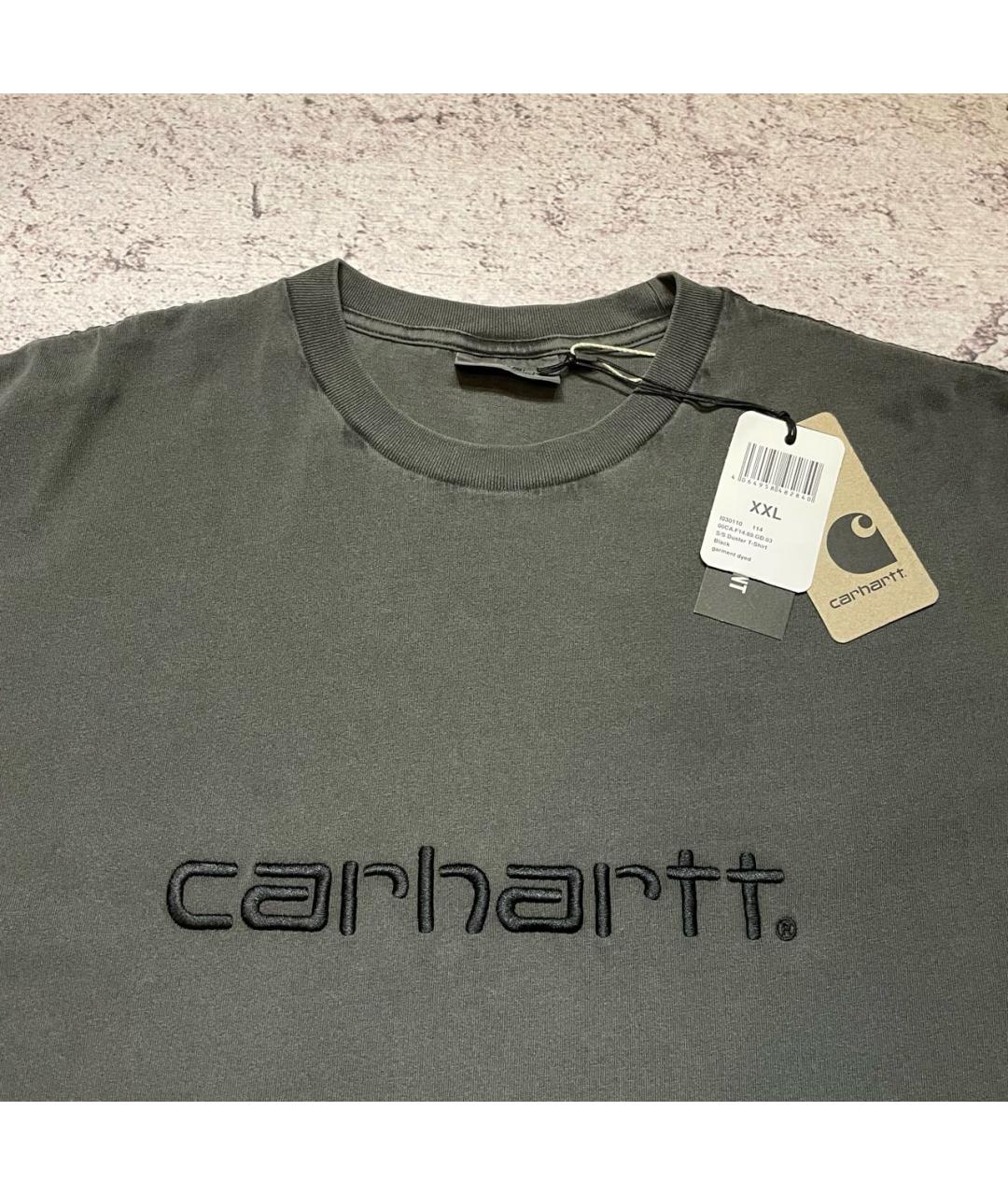 CARHARTT Серая хлопковая футболка, фото 3