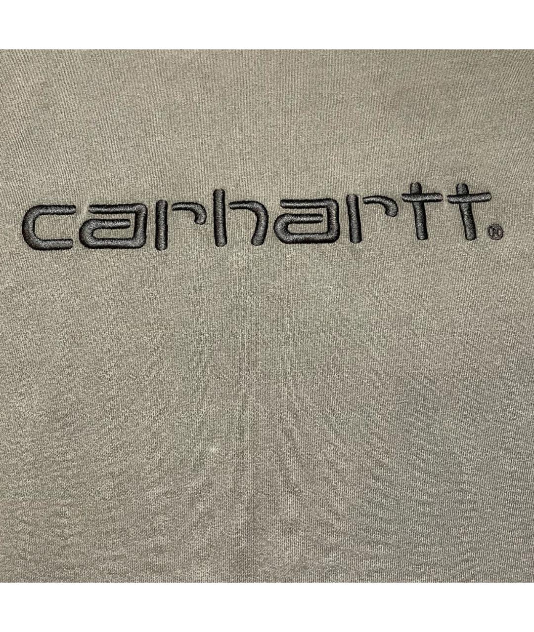 CARHARTT Серая хлопковая футболка, фото 4