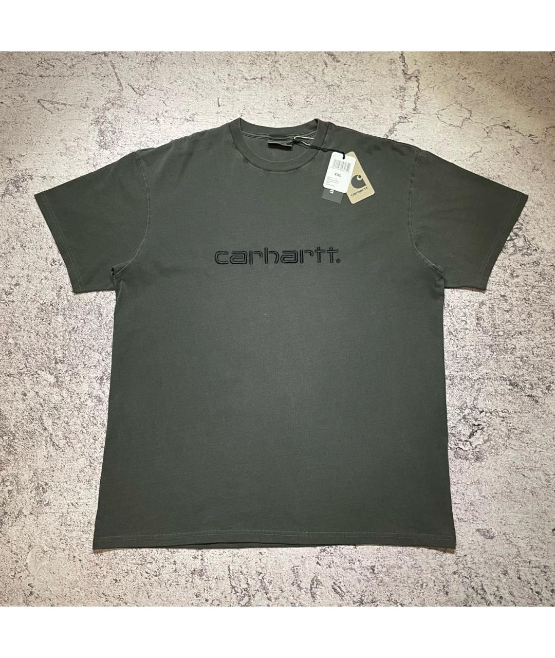 CARHARTT Серая хлопковая футболка, фото 8