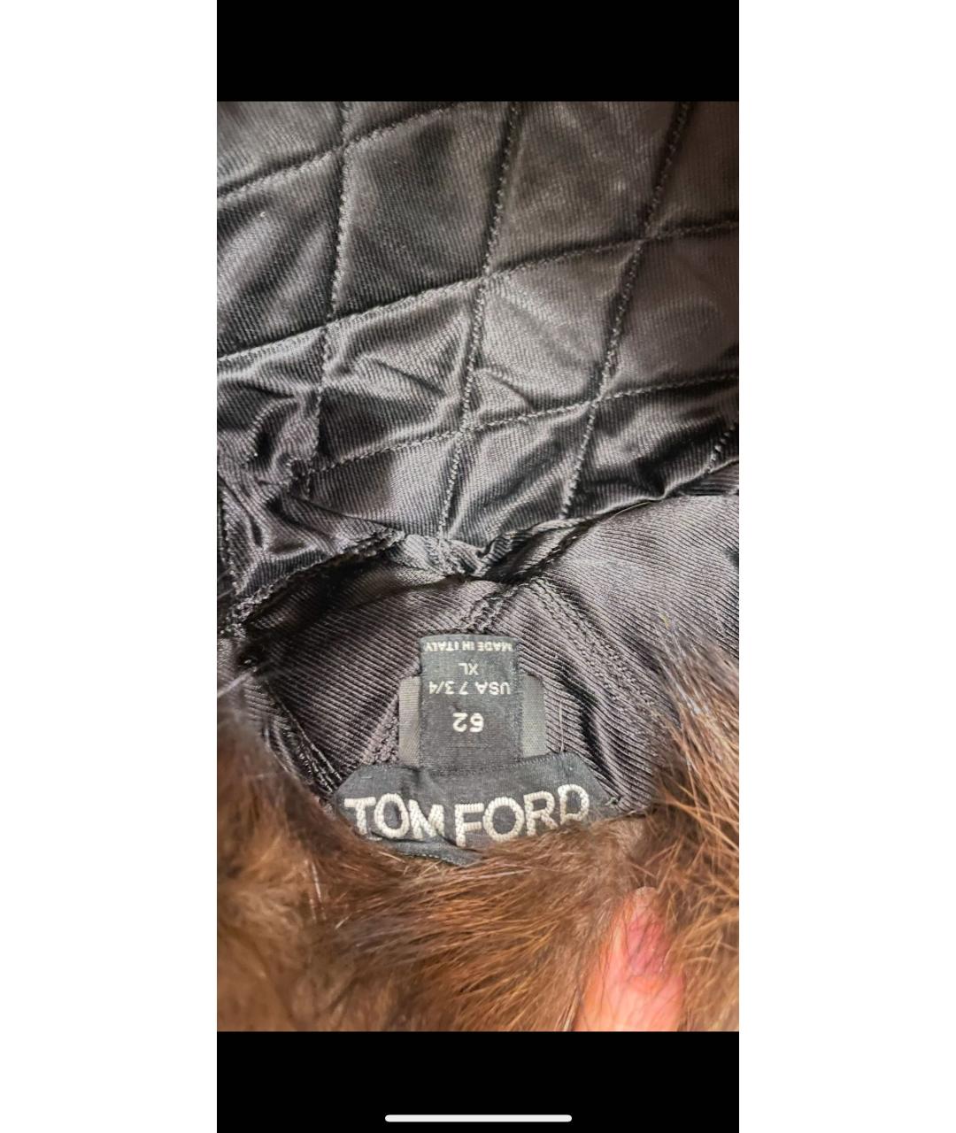 TOM FORD Коричневая шапка, фото 3